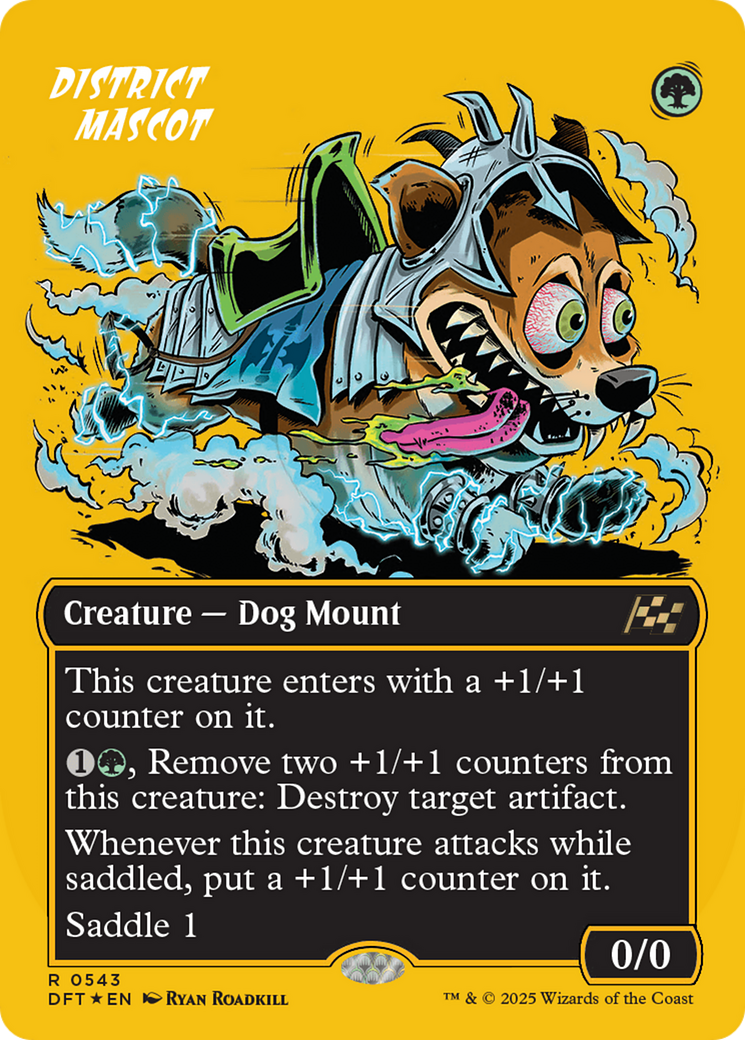 Image of District Mascot (Borderless) (First-Place Foil) [Aetherdrift]