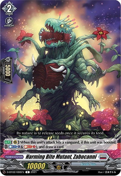 Image of Harming Bite Mutant, Zabocanni (D-BT02/088EN) [A Brush with the Legends]