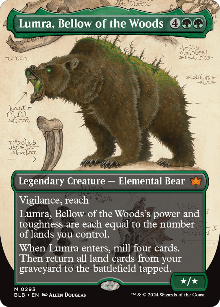 Image of Lumra, Bellow of the Woods (Borderless) (0293) [Bloomburrow]