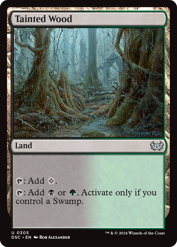 Image of Tainted Wood [Duskmourn: House of Horror Commander]