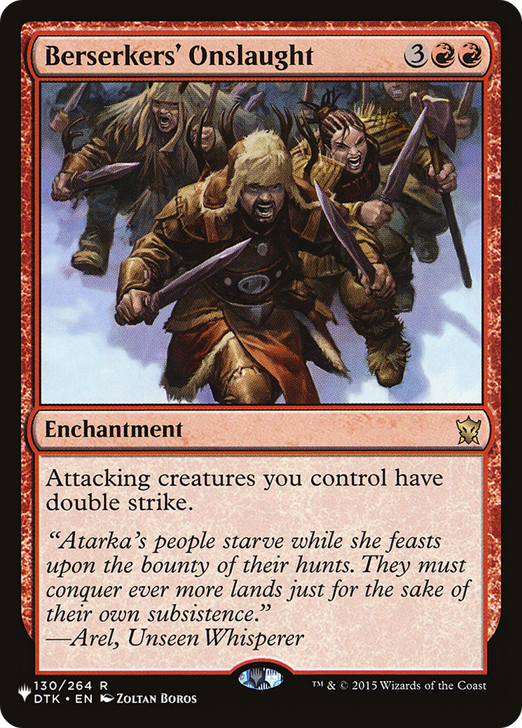 Image of Berserkers' Onslaught [The List]