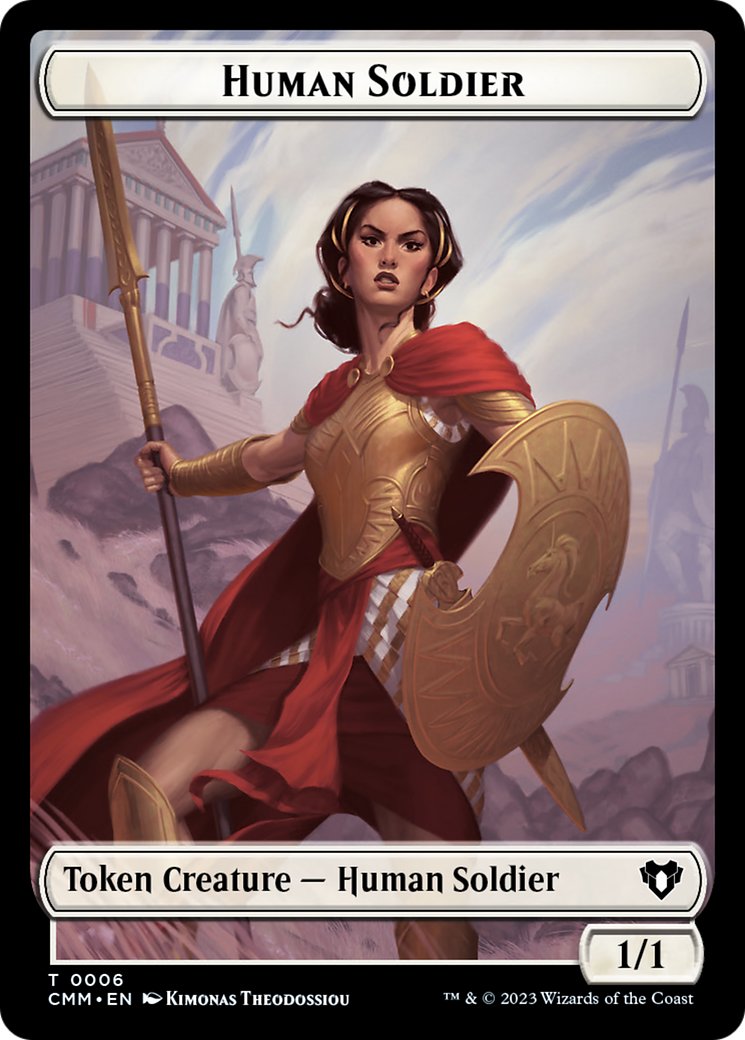 Image of Human Soldier Token [Commander Masters Tokens]
