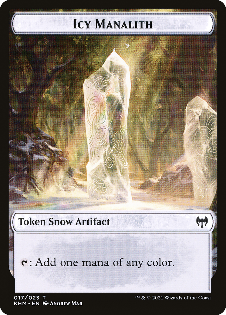 Image of Icy Manalith Token [Kaldheim Tokens]