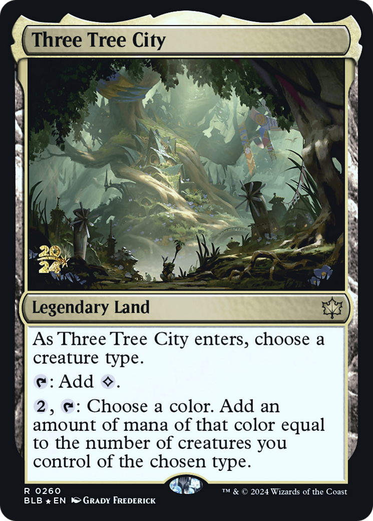 Image of Three Tree City [Bloomburrow Prerelease Promos]