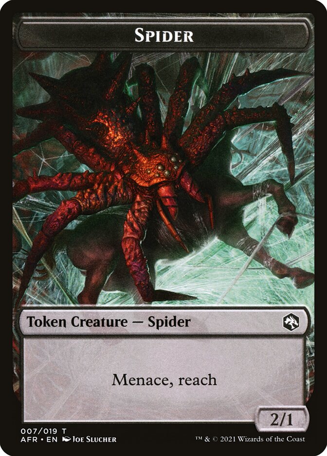 Image of Spider // Zariel, Archduke of Avernus Emblem Double-Sided Token [Dungeons & Dragons: Adventures in the Forgotten Realms Tokens]