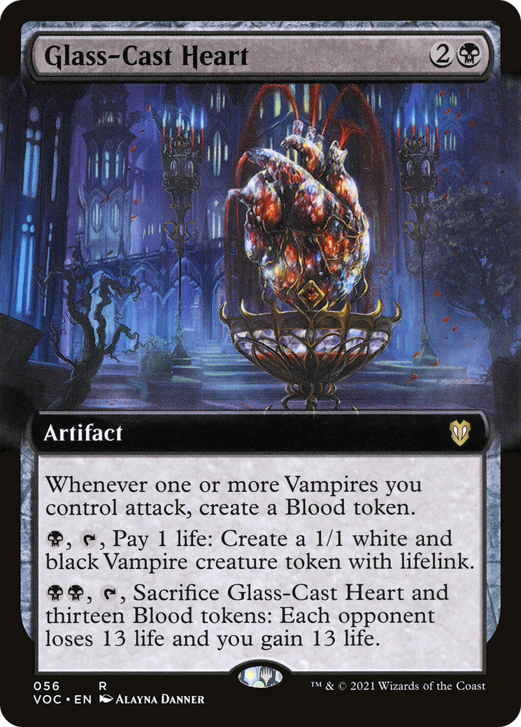Image of Glass-Cast Heart (Extended Art) [Innistrad: Crimson Vow Commander]