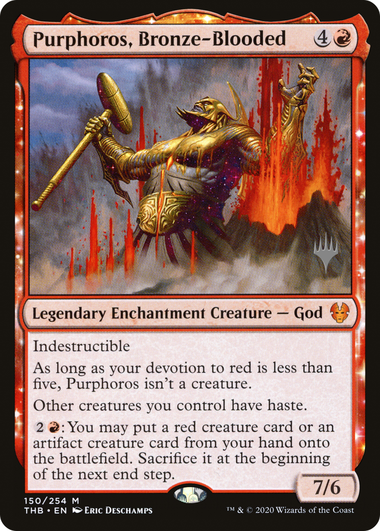 Image of Purphoros, Bronze-Blooded (Promo Pack) [Theros Beyond Death Promos]