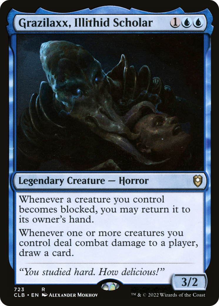 Image of Grazilaxx, Illithid Scholar [Commander Legends: Battle for Baldur's Gate]