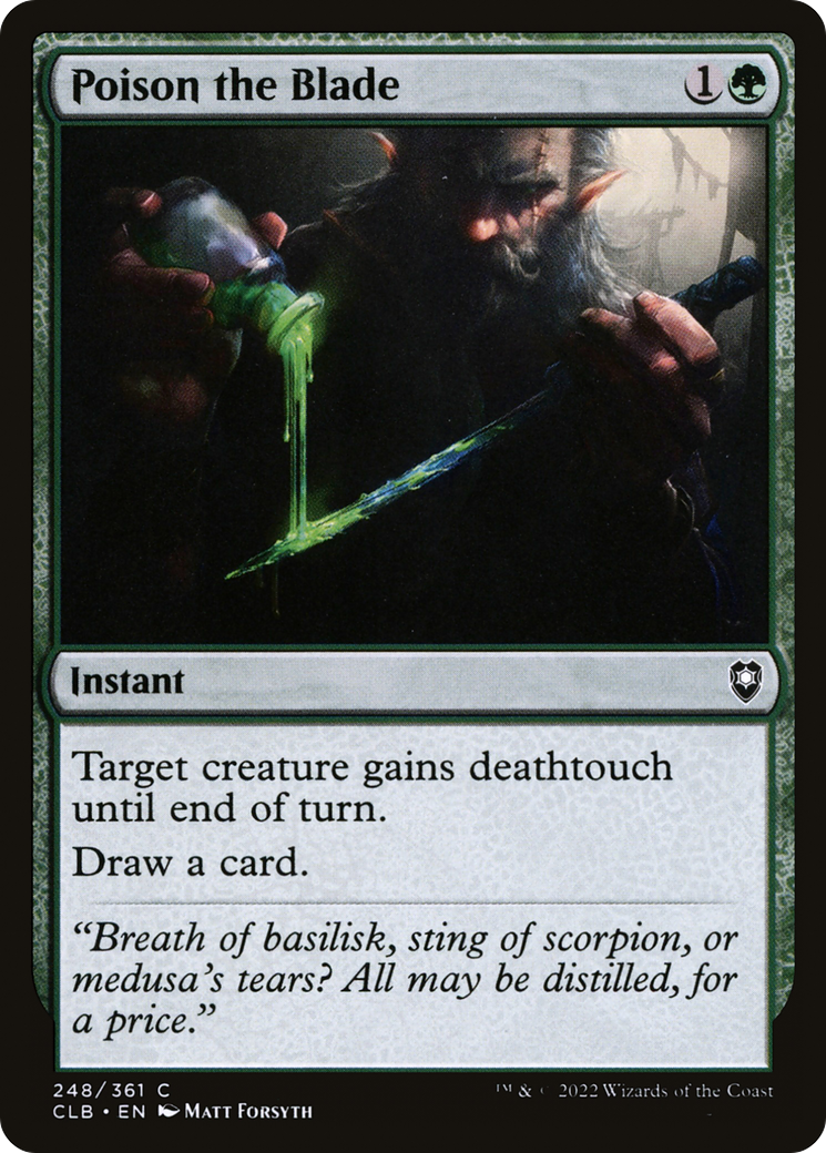Image of Poison the Blade [Commander Legends: Battle for Baldur's Gate]