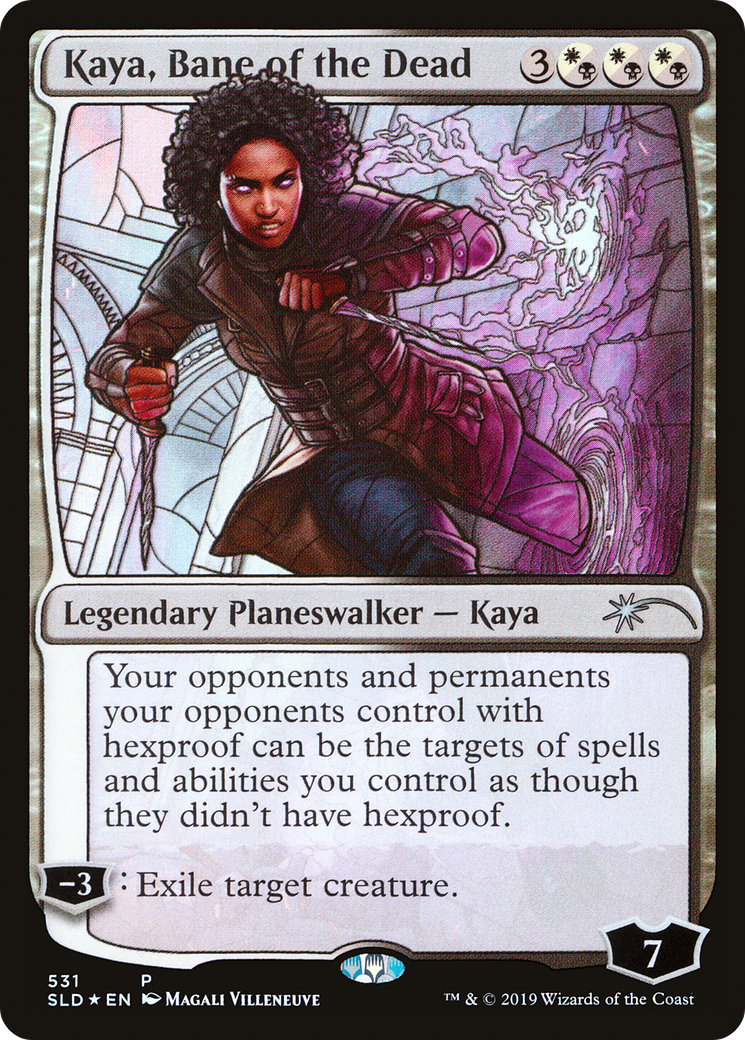 Image of Kaya, Bane of the Dead (Stained Glass) [Secret Lair Drop Promos]