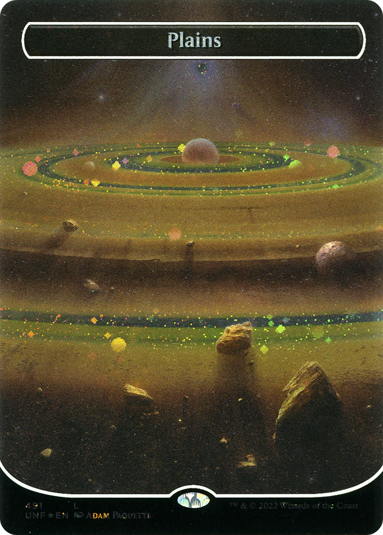 Image of Plains (491) (Orbital Space-ic Land) (Galaxy Foil) [Unfinity]