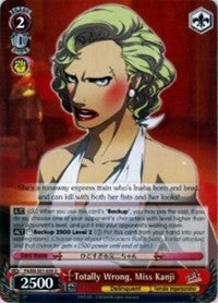 Image of Totally Wrong, Miss Kanji (P4/EN-S01-059 U) [Persona 4 ver.E]