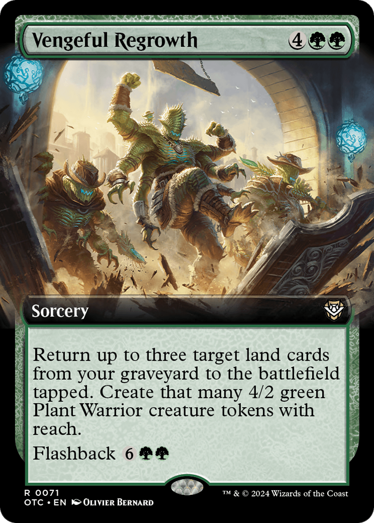 Image of Vengeful Regrowth (Extended Art) [Outlaws of Thunder Junction Commander]