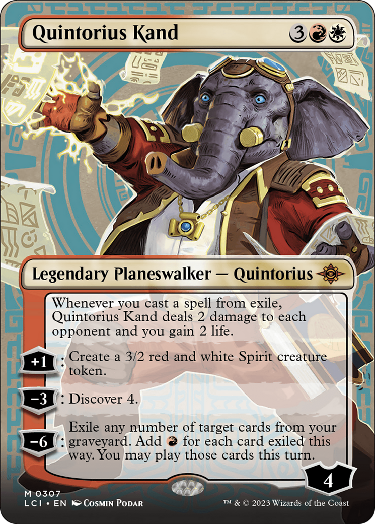 Image of Quintorius Kand (0307) (Borderless) [The Lost Caverns of Ixalan]