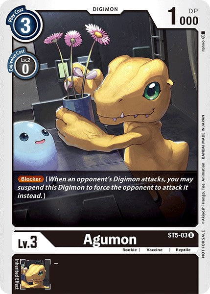 Image of Agumon [ST5-03] (Official Tournament Pack Vol.3) [Starter Deck: Machine Black Promos]