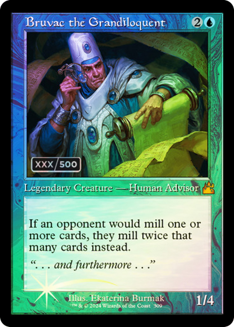 Image of Bruvac the Grandiloquent (Retro) (Serialized) [Ravnica Remastered]