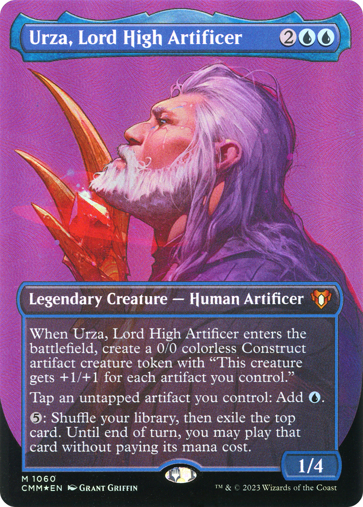 Image of Urza, Lord High Artificer (Borderless Textured Foil Frame Break) [Commander Masters]
