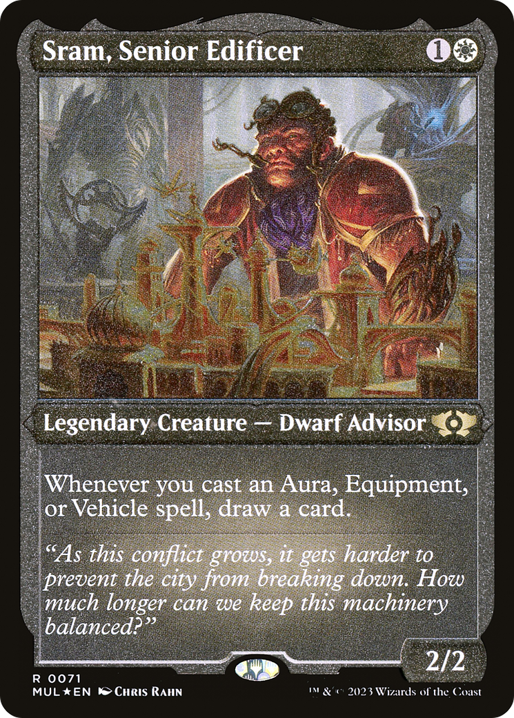 Image of Sram, Senior Edificer (Foil Etched) [Multiverse Legends]