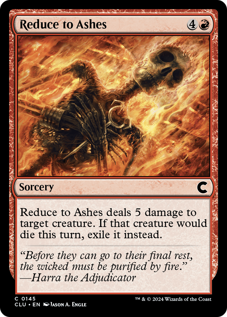 Image of Reduce to Ashes [Ravnica: Clue Edition]