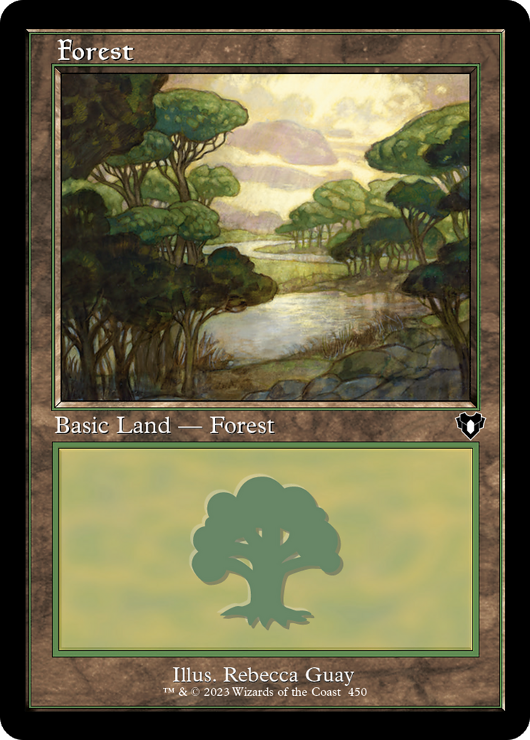 Image of Forest (450) (Retro) [Commander Masters]