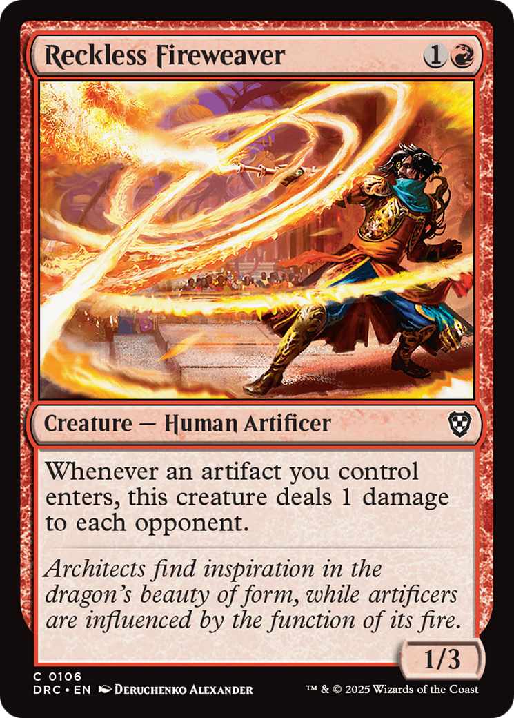 Image of Reckless Fireweaver [Aetherdrift Commander]