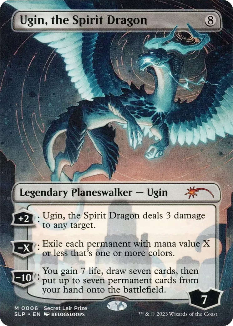 Image of Ugin, the Spirit Dragon (Borderless) [Secret Lair Showdown]