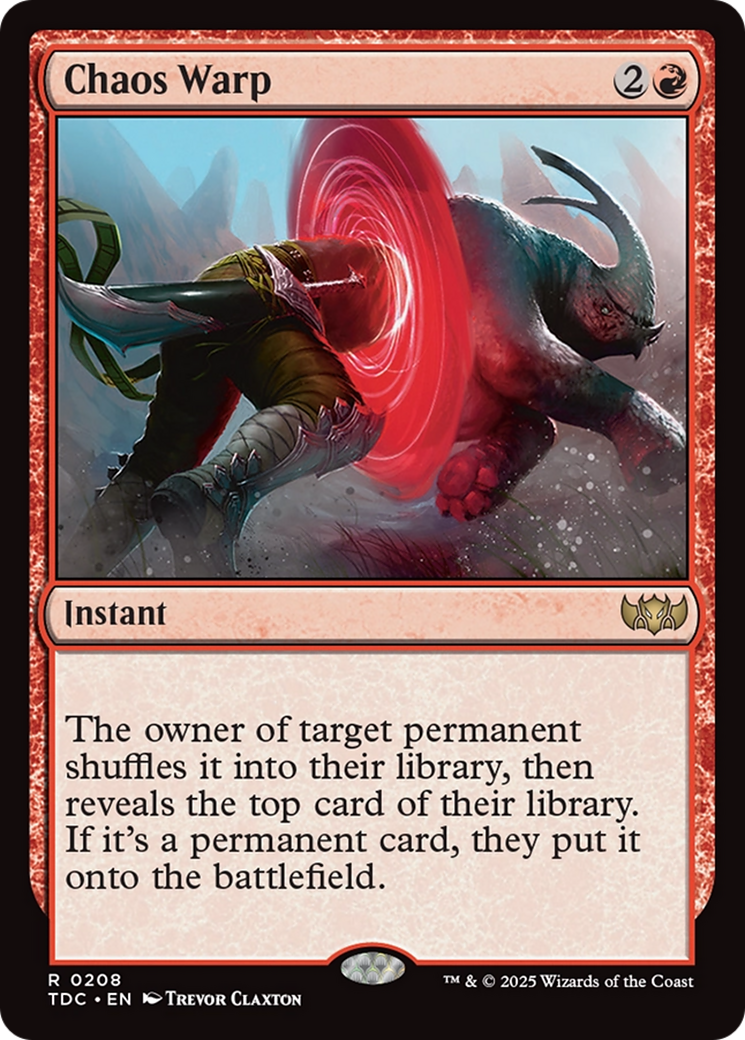 Image of Chaos Warp [Tarkir: Dragonstorm Commander]
