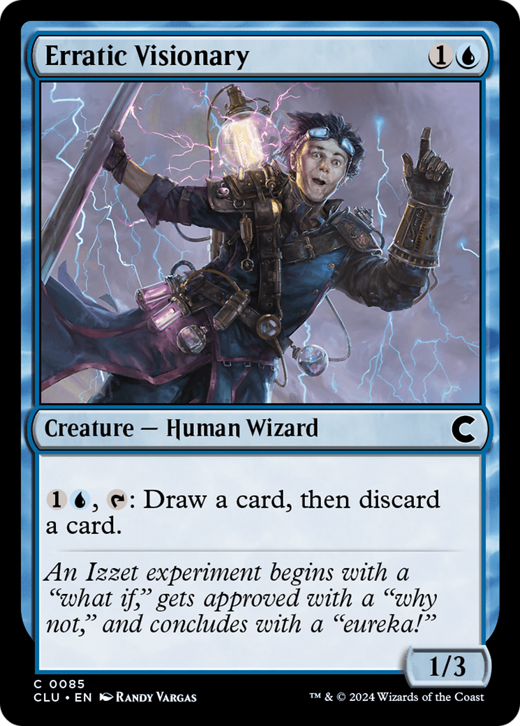 Image of Erratic Visionary [Ravnica: Clue Edition]