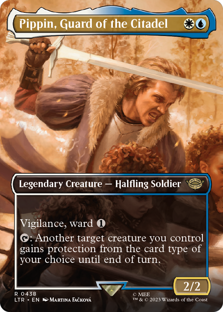 Image of Pippin, Guard of the Citadel (Borderless Alternate Art) [The Lord of the Rings: Tales of Middle-Earth]