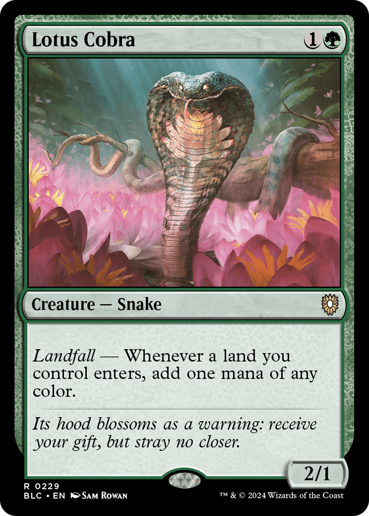 Image of Lotus Cobra [Bloomburrow Commander]