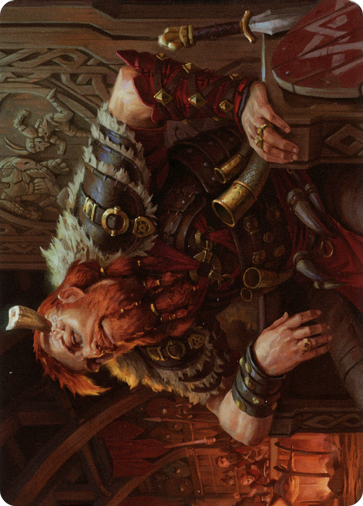 Image of Arni Brokenbrow // Arni Brokenbrow (ASKHM-030) - Art Series: Kaldheim (Borderless) Foil