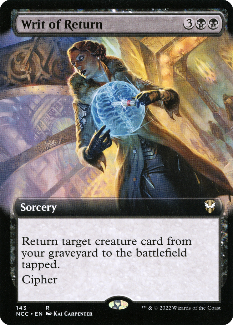 Image of Writ of Return (Extended Art) [Streets of New Capenna Commander]