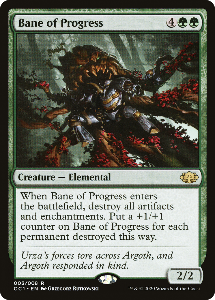 Image of Bane of Progress [Commander Collection: Green]