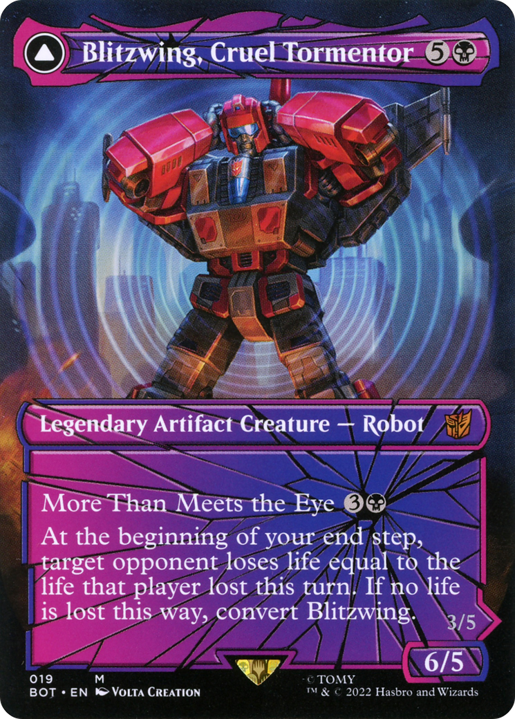 Image of Blitzwing, Cruel Tormentor // Blitzwing, Adaptive Assailant (Shattered Glass) [Transformers]