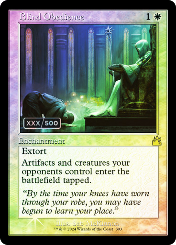 Image of Blind Obedience (Retro) (Serialized) [Ravnica Remastered]
