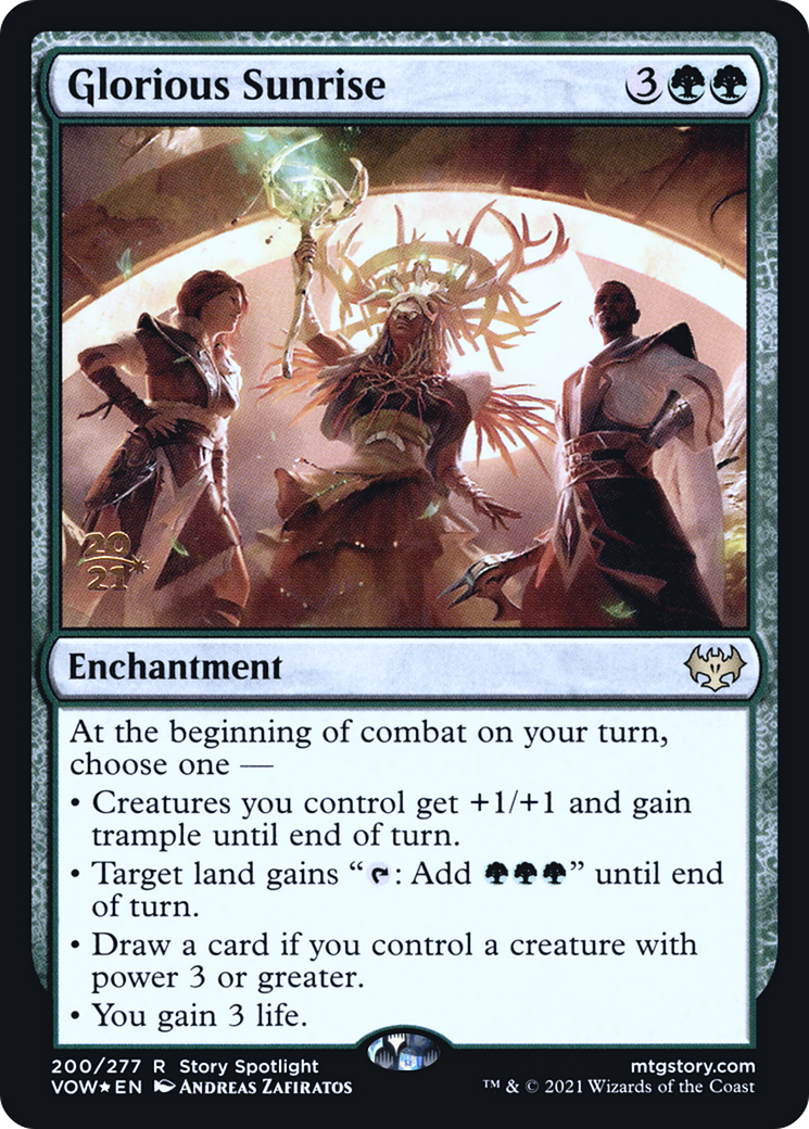 Image of Glorious Sunrise [Innistrad: Crimson Vow Prerelease Promos]