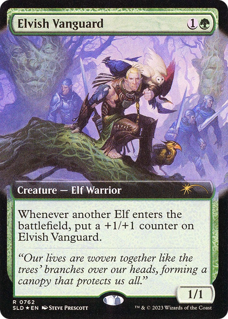 Image of Elvish Vanguard (Extended Art) [Secret Lair Drop Series]