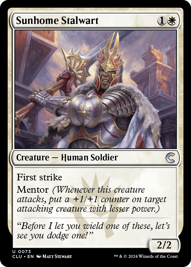 Image of Sunhome Stalwart [Ravnica: Clue Edition]