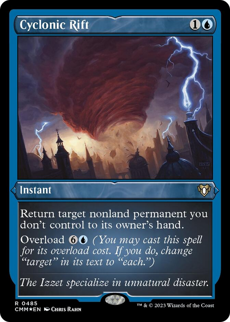 Image of Cyclonic Rift (Foil Etched) [Commander Masters]