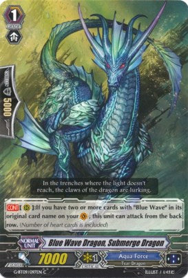 Image of Blue Wave Dragon, Submerge Dragon (G-BT09/097EN) [Divine Dragon Caper]