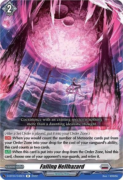 Image of Falling Hellhazard (D-BT04/048EN) [Awakening of Chakrabarthi]