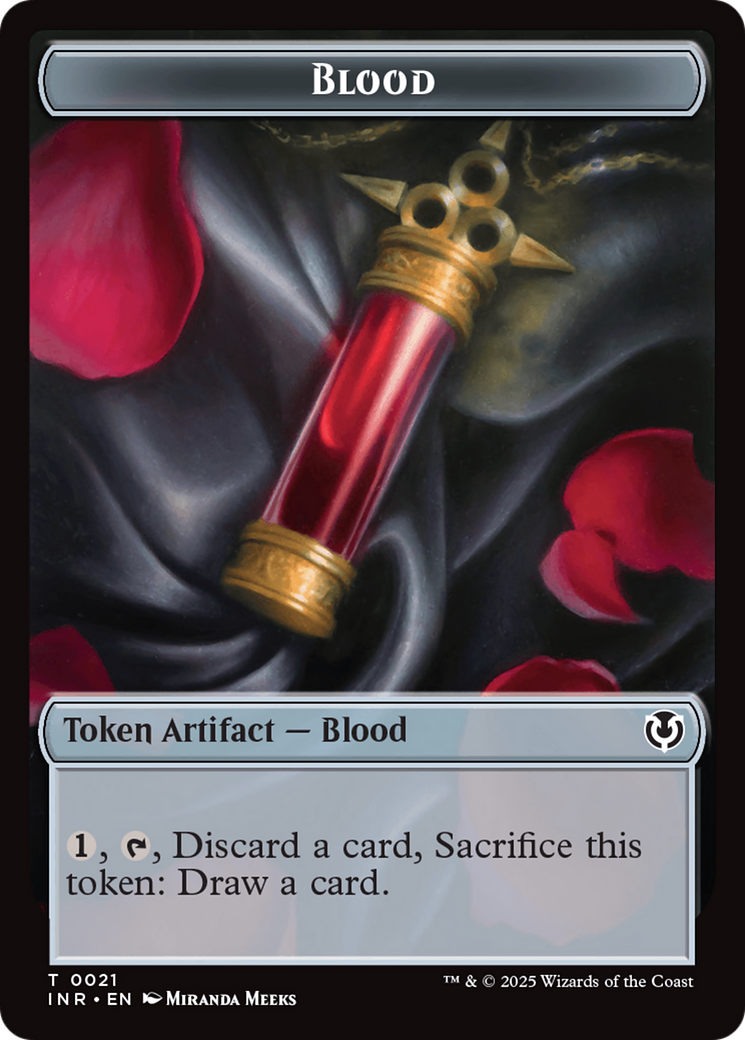 Image of Zombie (0010) // Blood Double-Sided Token [Innistrad Remastered Tokens]