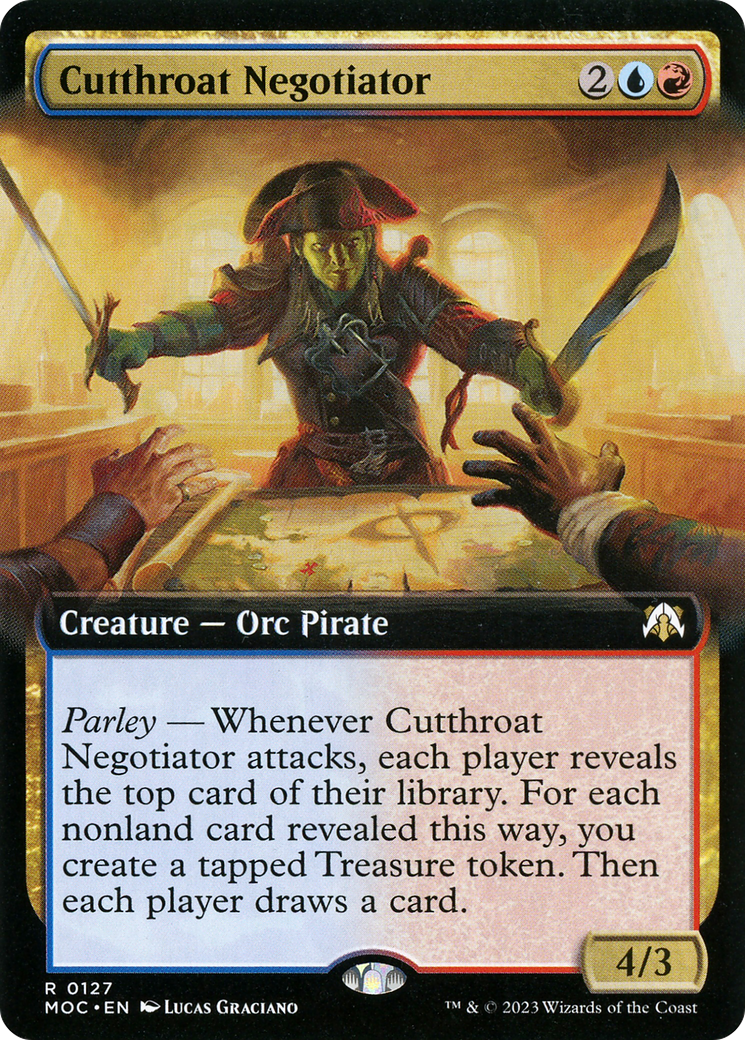 Image of Cutthroat Negotiator (Extended Art) [March of the Machine Commander]