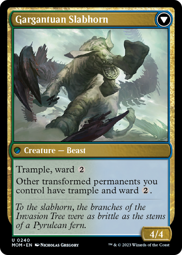 Image of Invasion of Pyrulea // Gargantuan Slabhorn [March of the Machine]