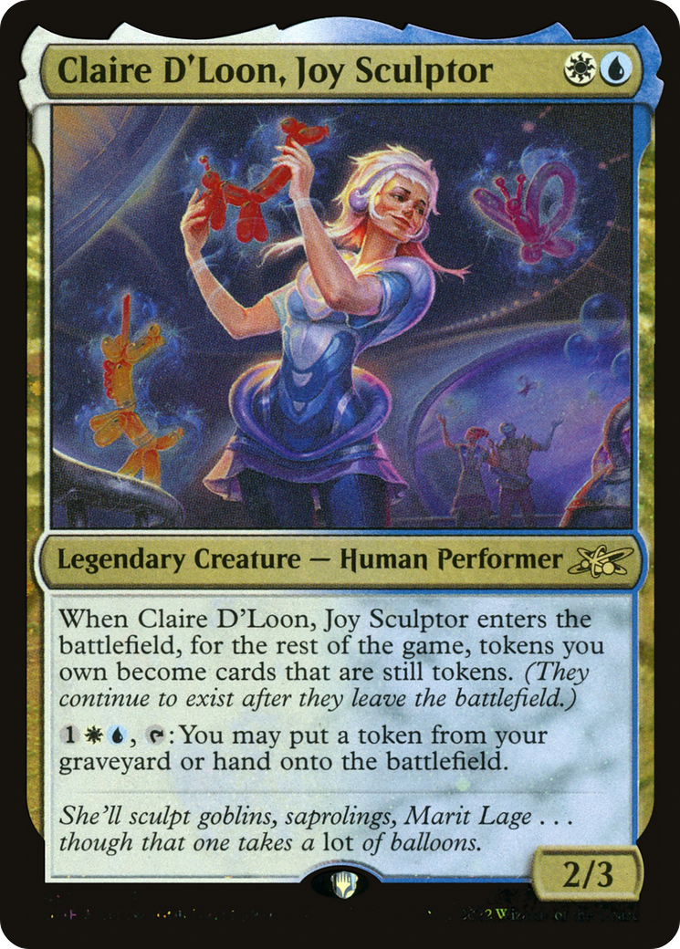 Image of Claire D'Loon, Joy Sculptor (Galaxy Foil) [Unfinity]