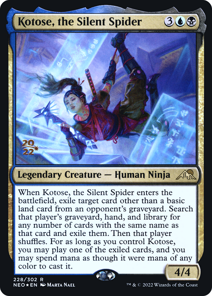 Image of Kotose, the Silent Spider [Kamigawa: Neon Dynasty Prerelease Promos]