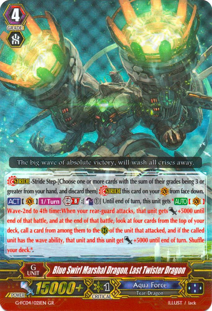 Image of Blue Swirl Marshal Dragon, Last Twister Dragon (G-FC04/021EN) [Fighters Collection 2017]