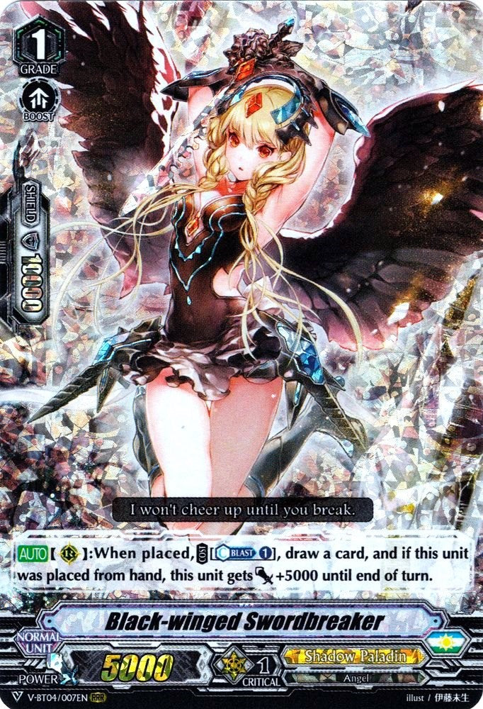 Image of Black-winged Swordbreaker (V-BT04/007EN) [Vilest! Deletor]