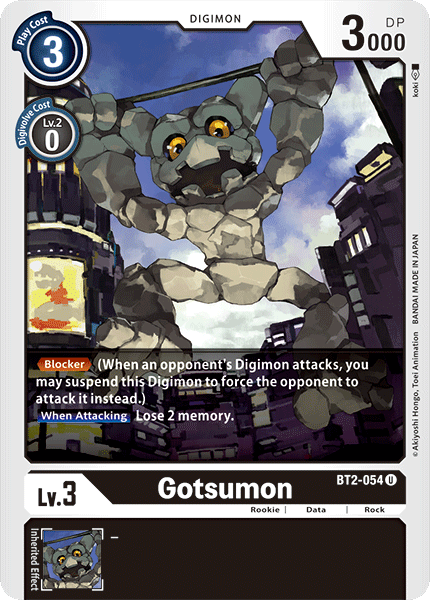 Image of Gotsumon [BT2-054] [Release Special Booster Ver.1.0]