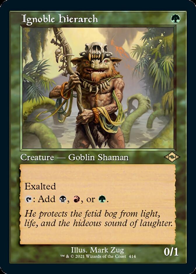 Image of Ignoble Hierarch (Retro Foil Etched) [Modern Horizons 2]